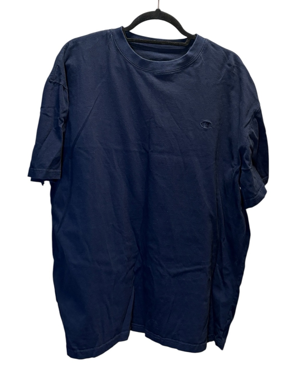 Champion Men's Navy Short-Sleeve Crewneck T-Shirt